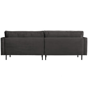 WOOOD Rodeo Classic 3-zits bank velvet Antraciet