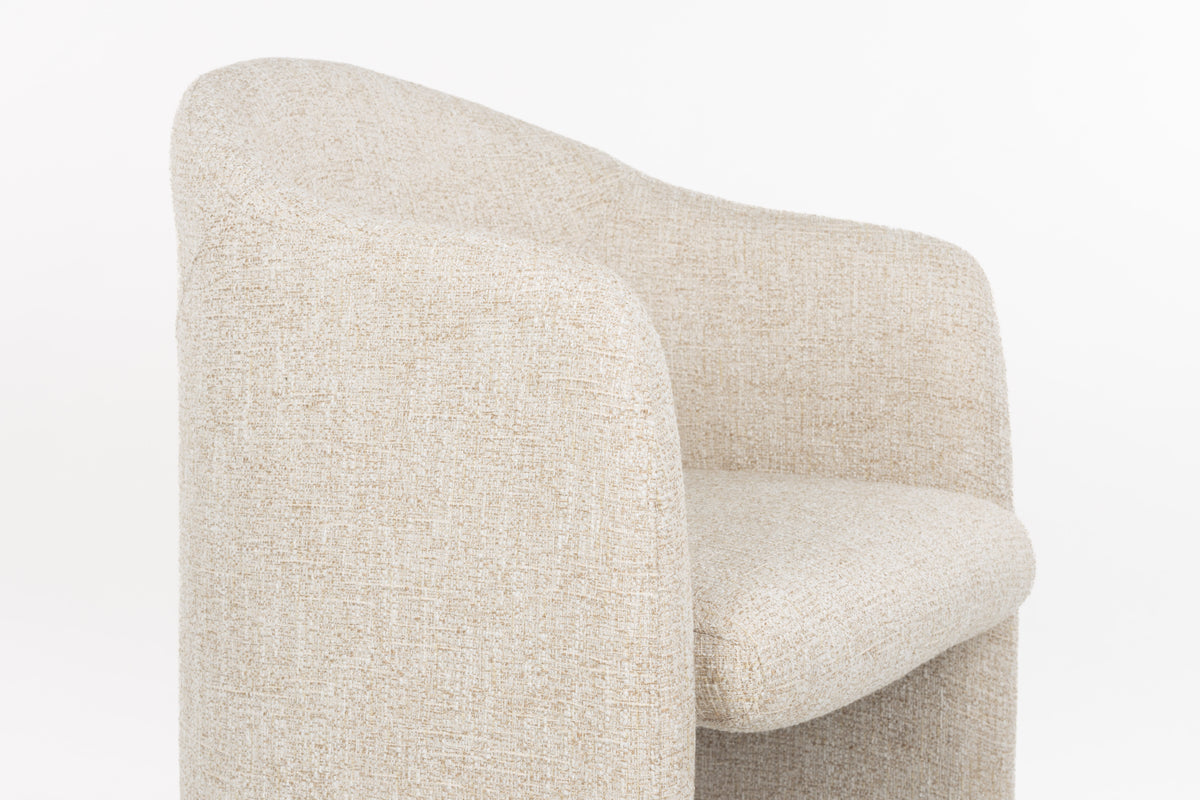 Zuiver Contour eetkamerstoel Beige