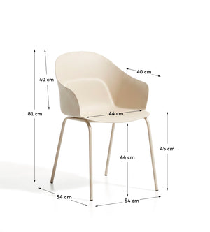 Kave Home Sanile eetkamerstoel Beige