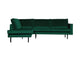 WOOOD Rodeo hoekbank links velvet Bosgroen