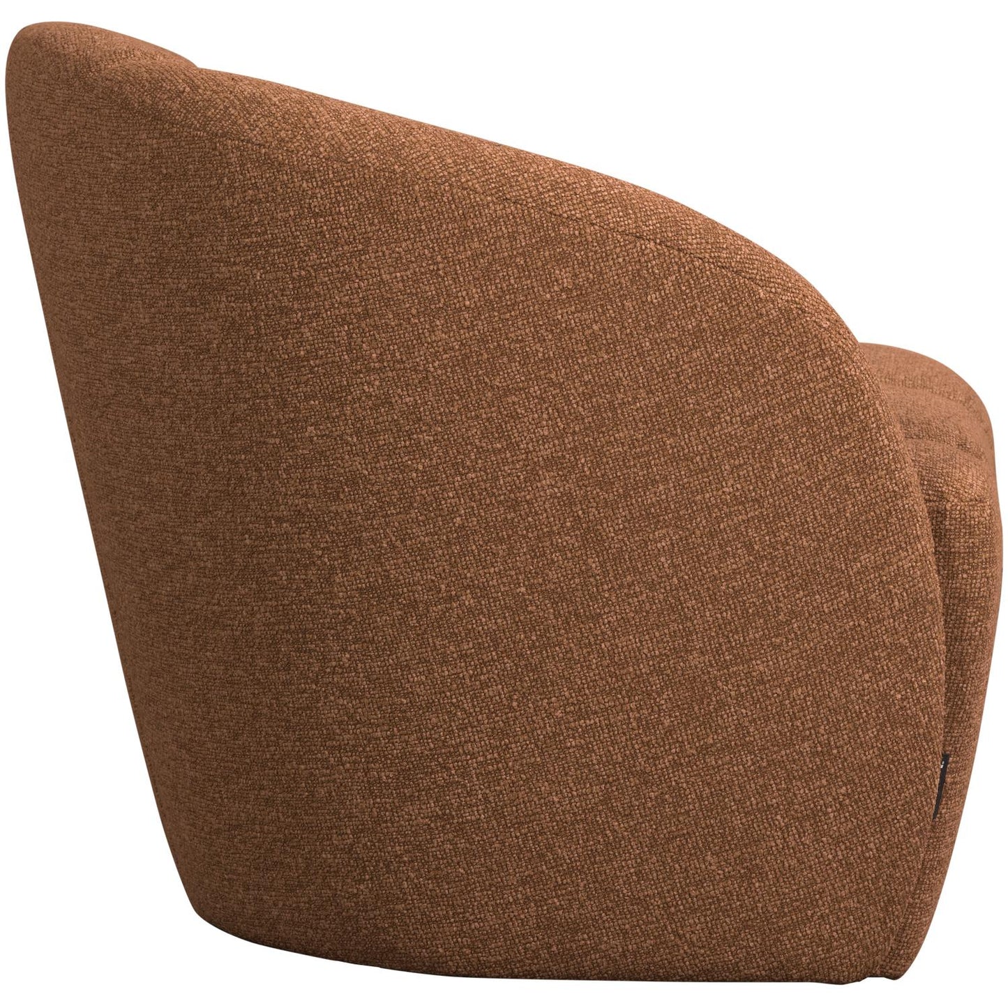 WOOOD Mojo 2-zits bankje arm links bouclé Roestbruin Melange