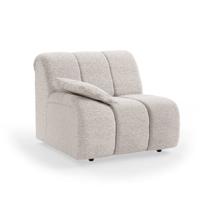 HKliving Wave bank left low arm Sneak Light Grey