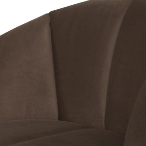 WOOOD Mojo draaifauteuil velvet Bruin