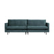 WOOOD Rodeo Classic 3-zits bank velvet Groenblauw