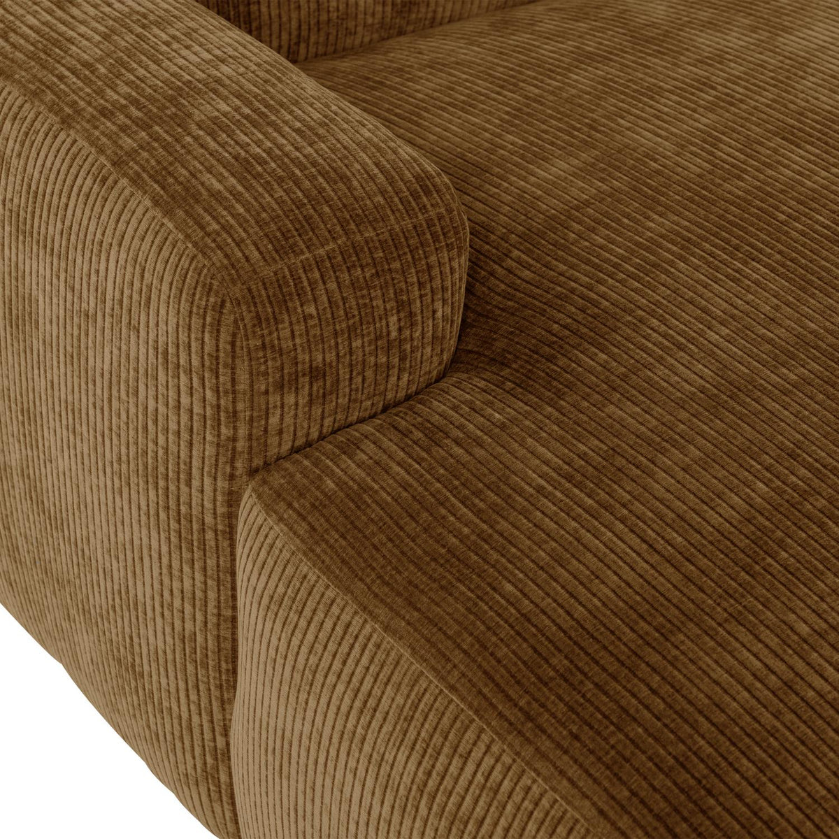 WOOOD Mojo Base chaise longue bank arm links rib Honinggeel