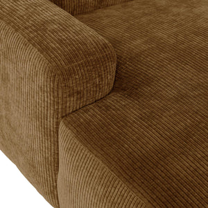 WOOOD Mojo Base chaise longue bank arm links rib Honinggeel