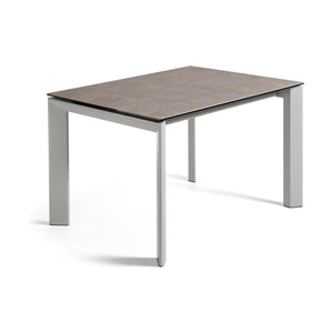 Kave Home Axis eettafel uitschuifbaar 120/180x80 cm Grijs