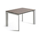 Kave Home Axis eettafel uitschuifbaar 120/180x80 cm Grijs