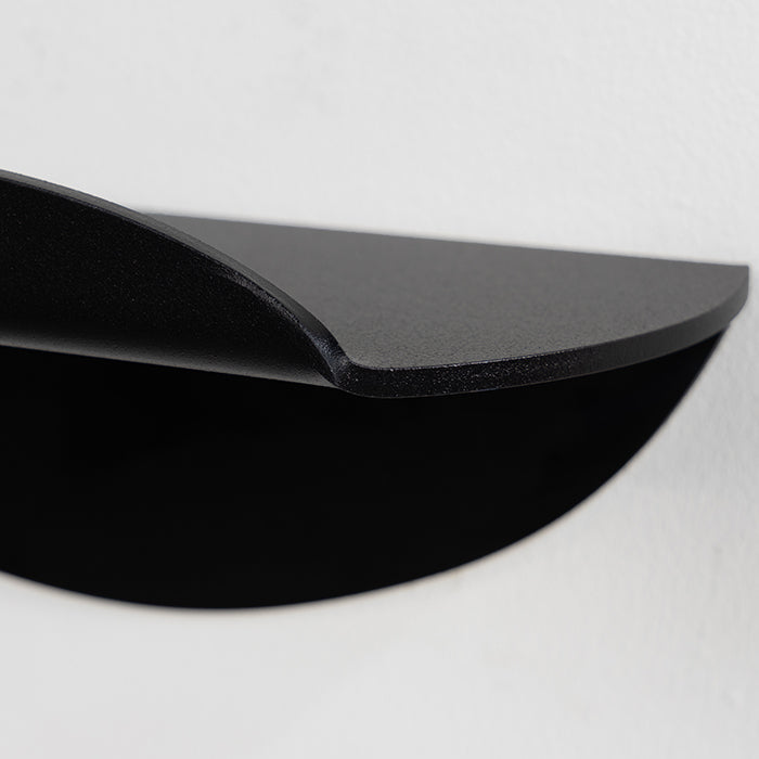 Spinder Design Pipa Bottom wandplank Zwart