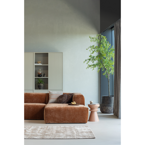 WOOOD Bean hoekbank rechts Chenille Velvet Terra