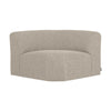 WOOOD Mojo Base bank hoekelement rond bouclé Beige Melange