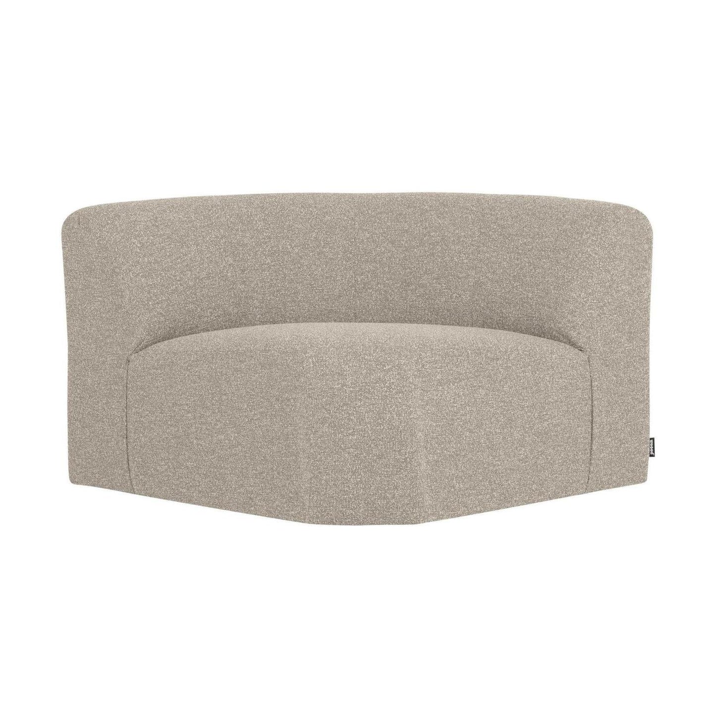 WOOOD Mojo Base bank hoekelement rond bouclé Beige Melange