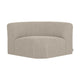 WOOOD Mojo Base bank hoekelement rond bouclé Beige Melange