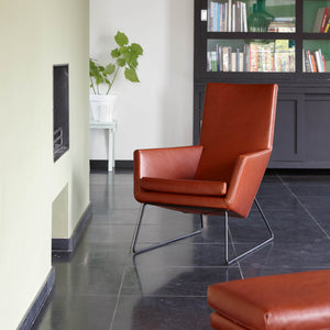 LABEL Vandenberg Don fauteuil leder Bruin