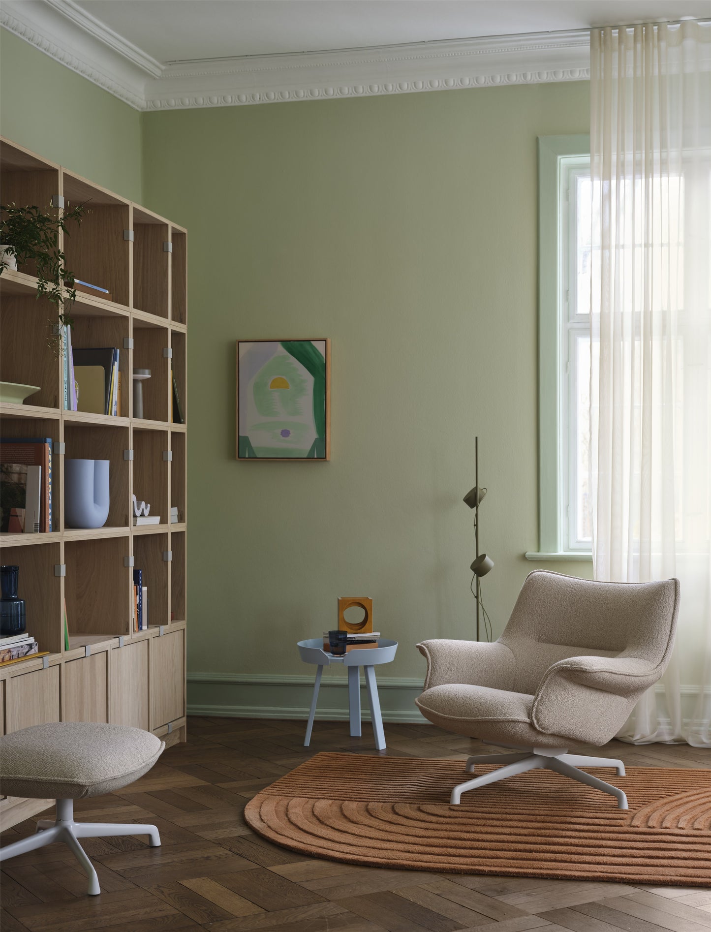 Muuto Doze fauteuil Hearth 7 swivel grey