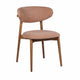 HelloChair HC36 Livi eetkamerstoel Beach Roze hout tabacco