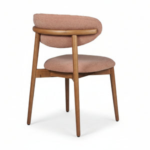 HelloChair HC36 Livi eetkamerstoel Beach Roze hout tabacco