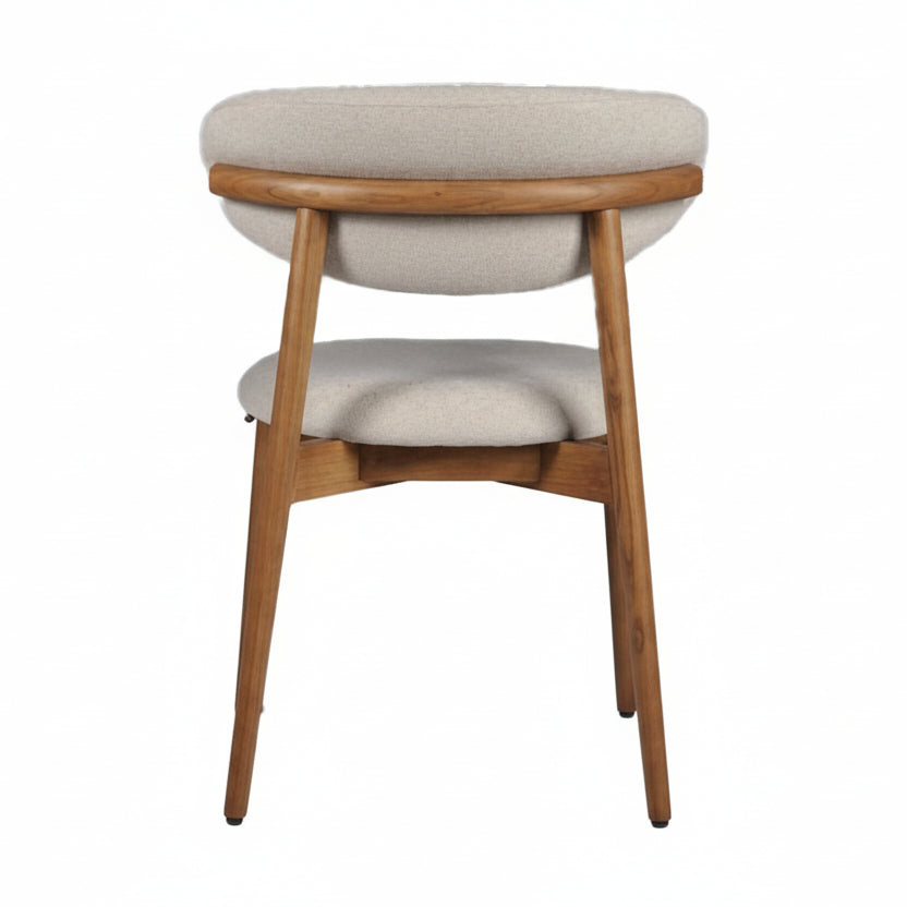 HelloChair HC36 Livi eetkamerstoel Beach Zand hout tabacco