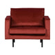 WOOOD Rodeo fauteuil velvet Kastanjebruin