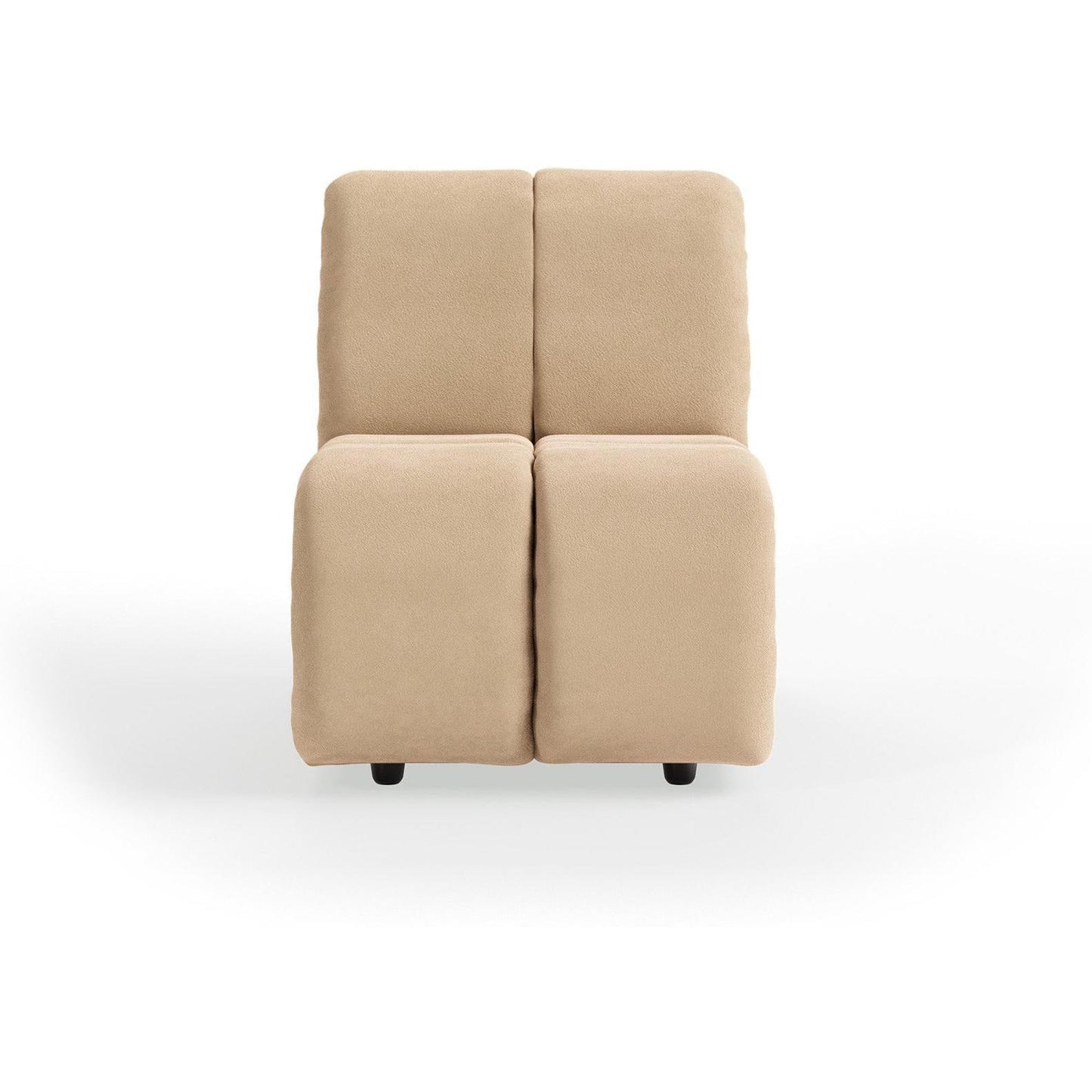 HKliving Wave bank middle small Royal Velvet Cream