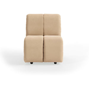 HKliving Wave bank middle small Royal Velvet Cream