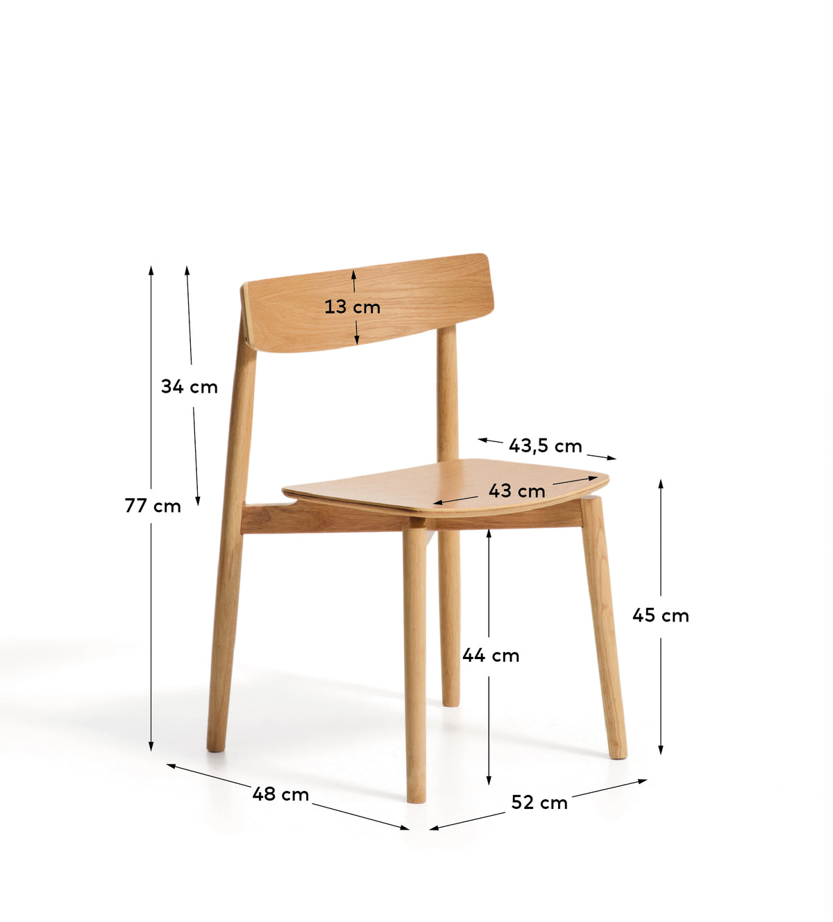 Kave Home Evera eetkamerstoel Beige