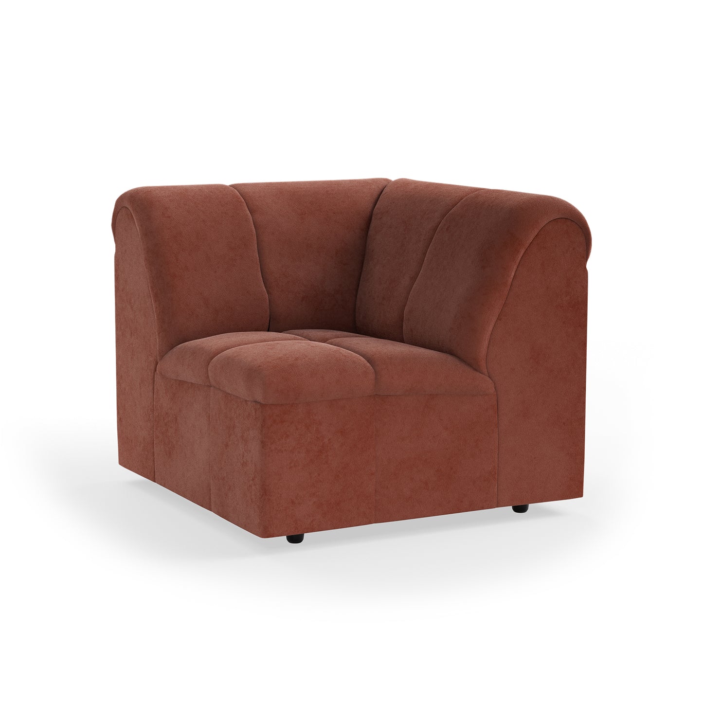 HKliving Wave bank corner Royal Velvet Magnolia