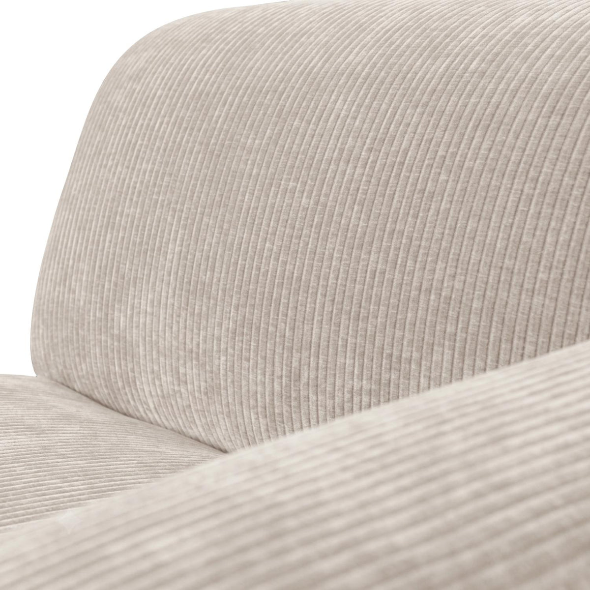 WOOOD Mojo Base chaise longue bank arm rechts rib Ecru
