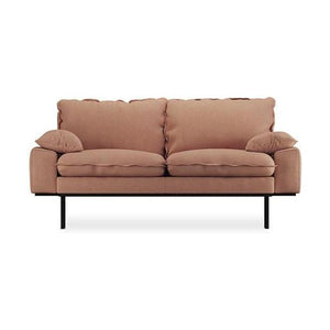 HKliving Retro 2-zitsbank Linen Dusty Rose