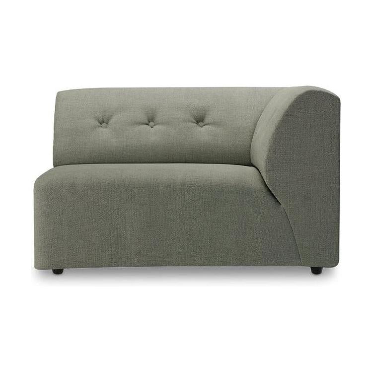 HKliving Vint 1,5-zits bank right Linen Army Green