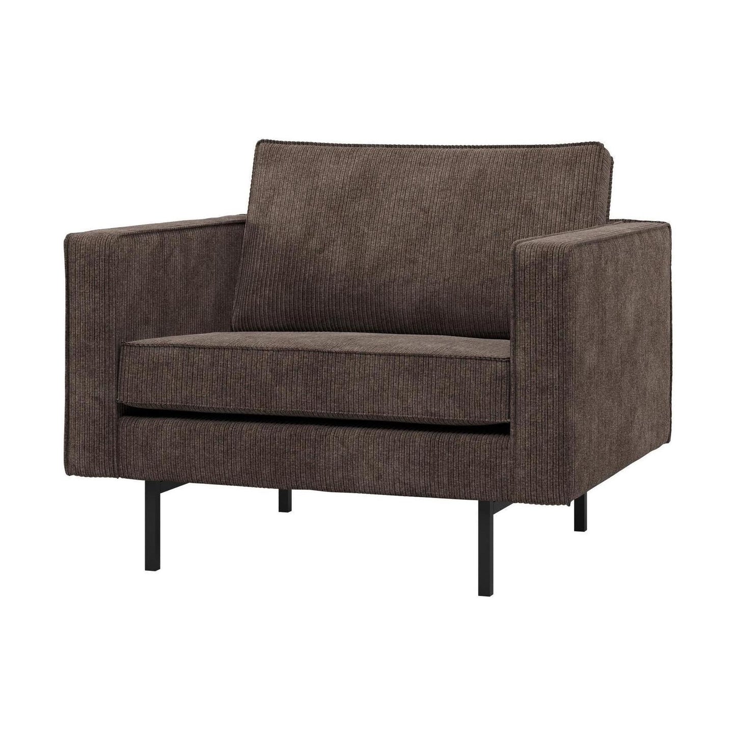 WOOOD Rodeo fauteuil ribstof Bruin