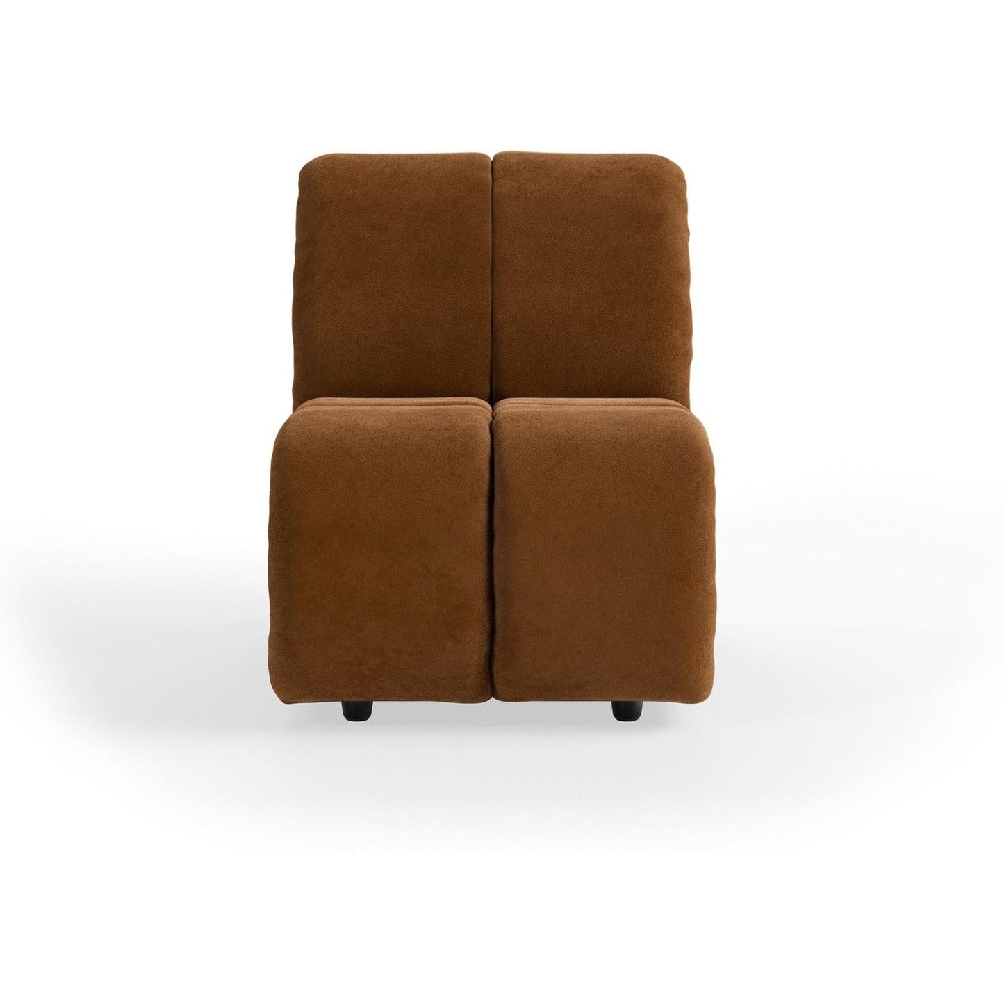 HKliving Wave bank middle small Royal Velvet Caramel