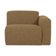 WOOOD Mojo Base 1-zits bank arm rechts bouclé Geel/Bruin