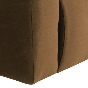 WOOOD Mojo Base 1-zits bank arm links velvet Honinggeel