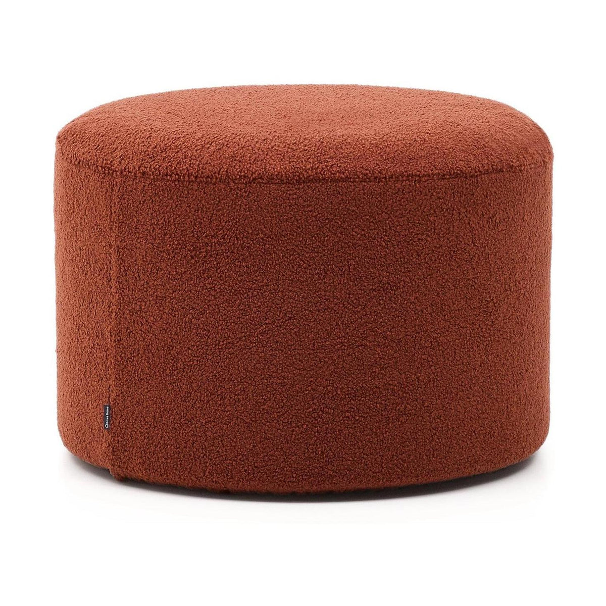 Kave Home Kaeli poef Ø60 cm bouclé Terracotta