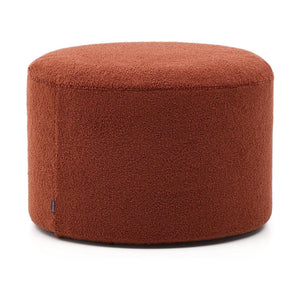 Kave Home Kaeli poef Ø60 cm bouclé Terracotta
