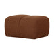 WOOOD Mojo poef bouclé Roestbruin Melange