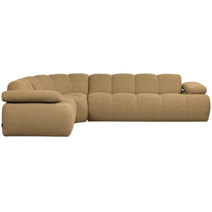 WOOOD Mojo hoekbank links boucle geel/bruin melange
