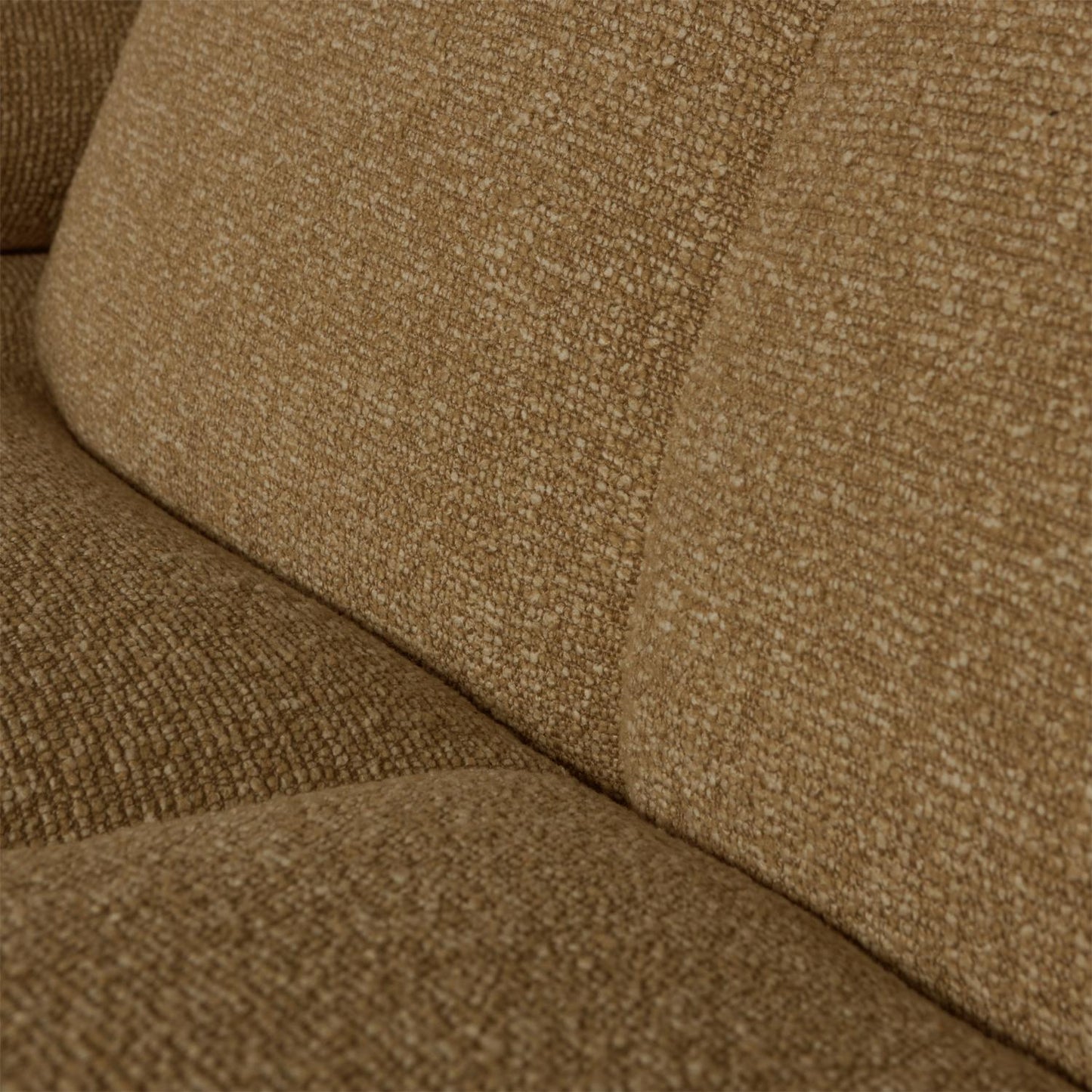 WOOOD Mojo chaise longue bank rechts bouclé Geel/Bruin Melange