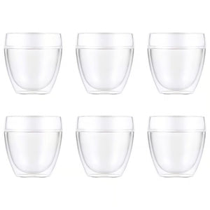 Bodum Pavina Outdoor koffieglas dubbelwandig Kunststof 250 ml Set van 6 Stuks