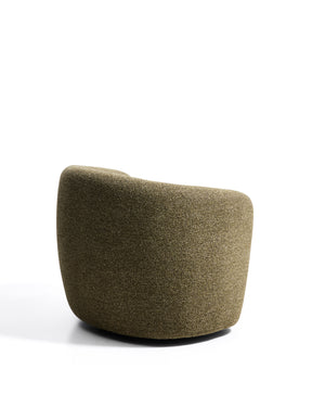Kave home Odenia brandvertragende bouclé Olive green