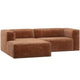 WOOOD Bean chaise longue bank links Chenille Velvet Terra