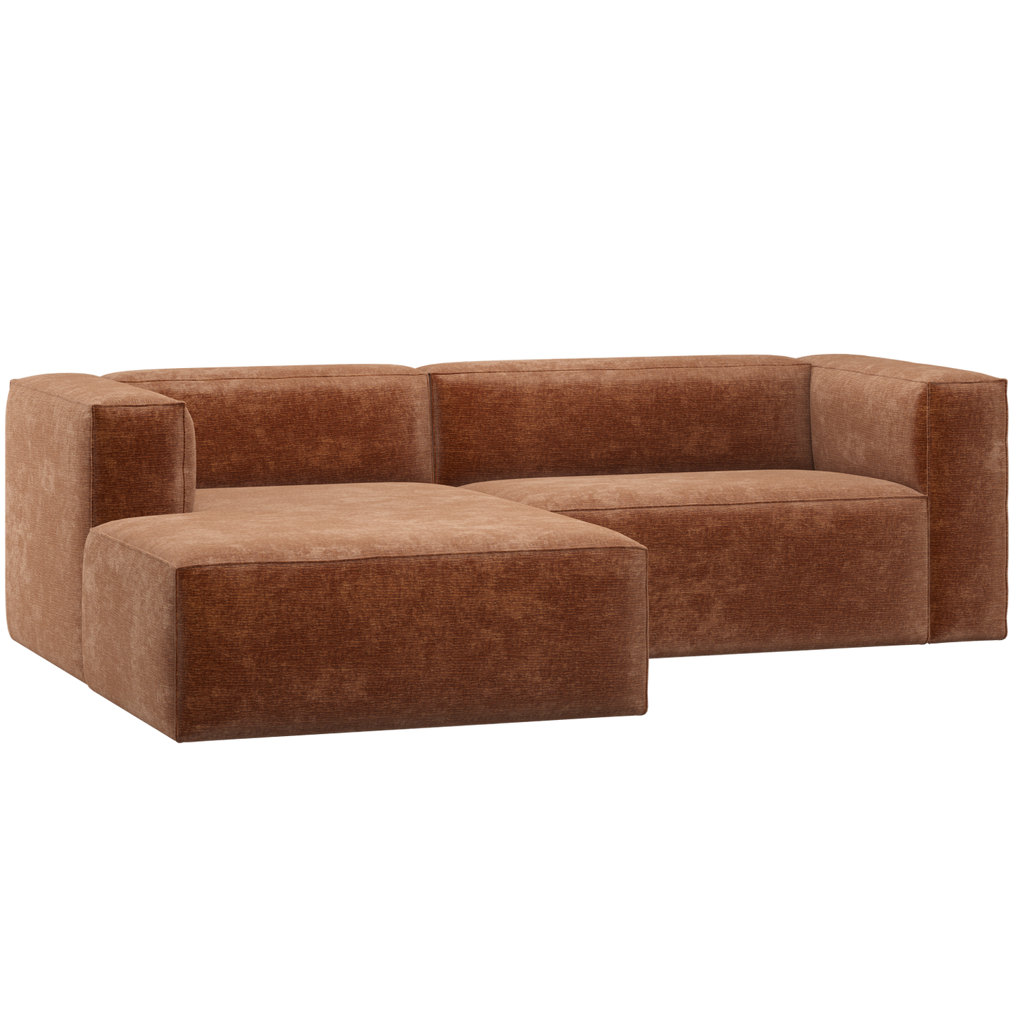 WOOOD Bean chaise longue bank links Chenille Velvet Terra