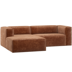 WOOOD Bean chaise longue bank links Chenille Velvet Terra