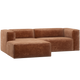 WOOOD Bean chaise longue bank links Chenille Velvet Terra