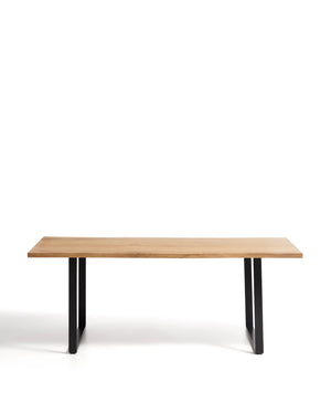 Kave Home Uxue eettafel rechthoek 200x90 cm Naturel