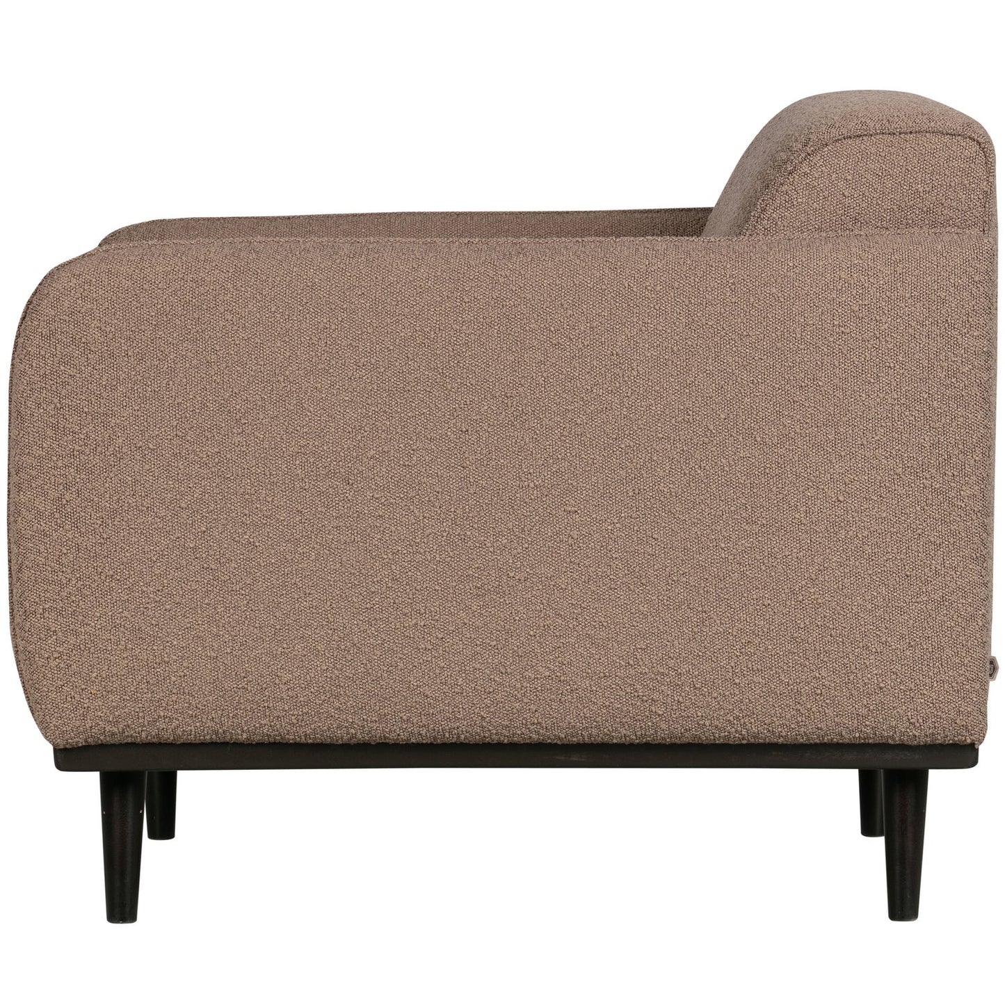 WOOOD Statement fauteuil met arm Bouclé Nougat