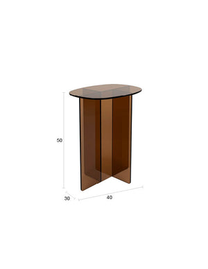 Zuiver Linea bijzettafel Bruin