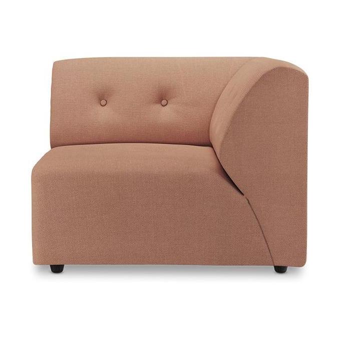 HKliving Vint bank right Linen Dusty Rose