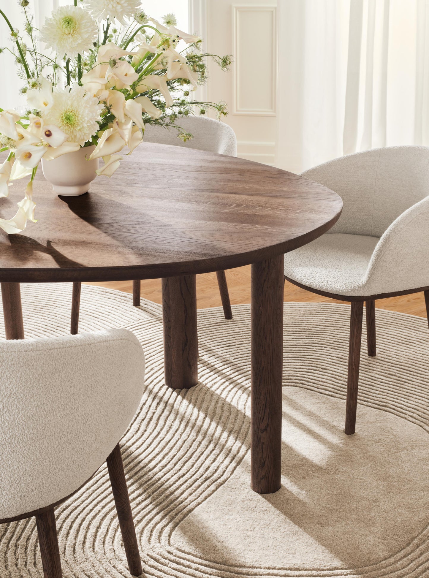 Bolia Join eetkamerstoel Adria Dark Beige donker geolied eiken